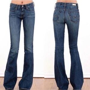 AG Adriano Goldschmied Farrah 70's Bell Bottom Jeans Size 29 Mid-Rise Flare